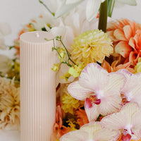 Ziggy Ribbed Pillar Candle - Tall