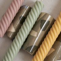 Lola Swirl Dinner Candle - Pair