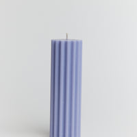 Romy - Ribbed Pillar Candle
