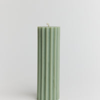 Romy - Ribbed Pillar Candle