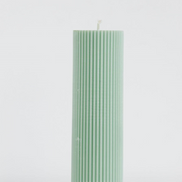 Ziggy Ribbed Pillar Candle - Tall