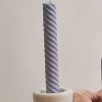 Lola Swirl Dinner Candle - Pair