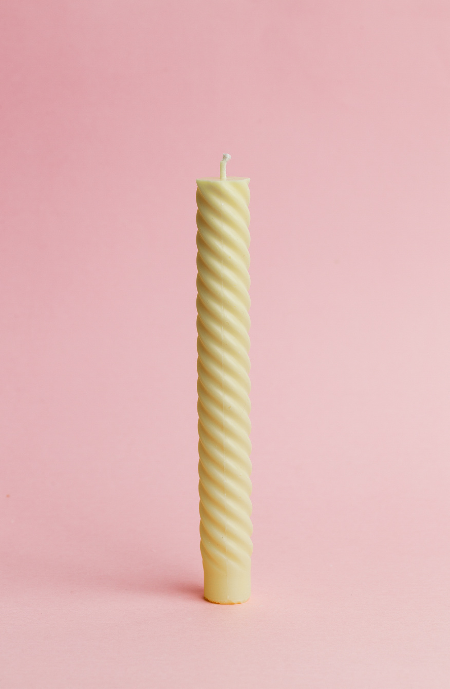 Lola Swirl Dinner Candle - Pair