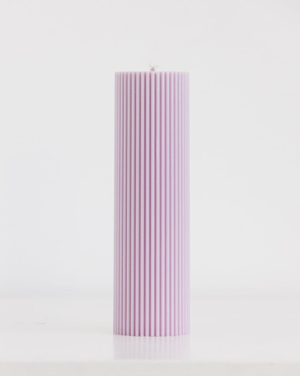 Ziggy Ribbed Pillar Candle - Tall