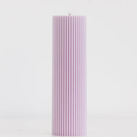 Ziggy Ribbed Pillar Candle - Tall