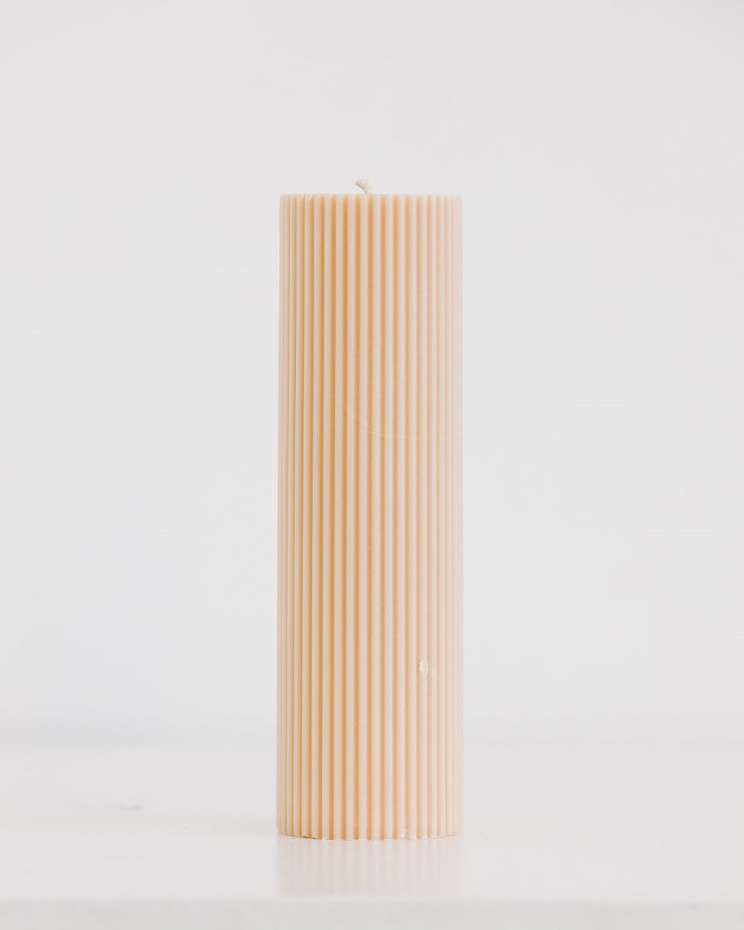 Ziggy Ribbed Pillar Candle - Tall